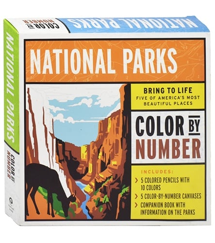 National Parks Color by Number Kit