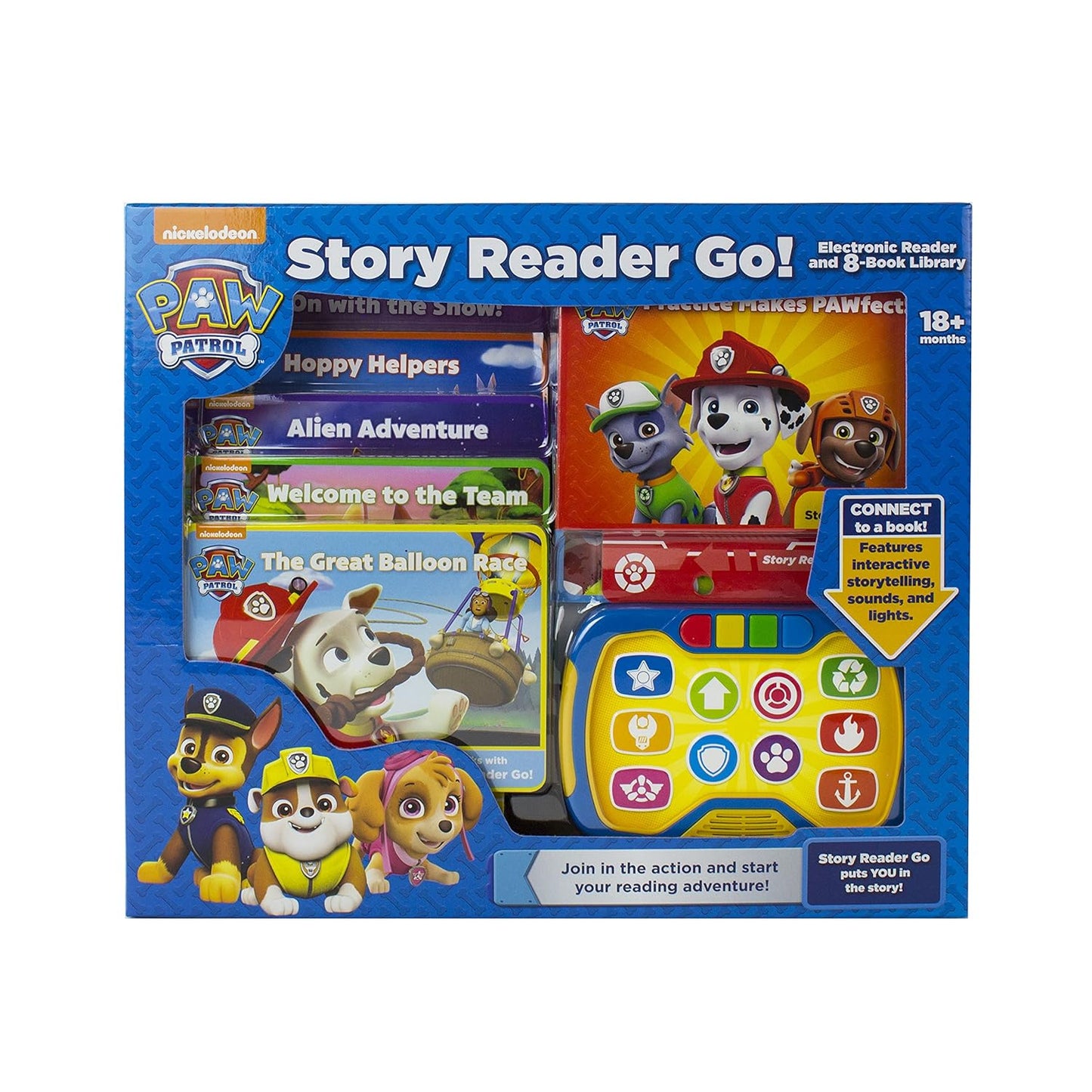 Story Reader Go!: Electronic Reader and 8-Book Library (Paw Patrol)