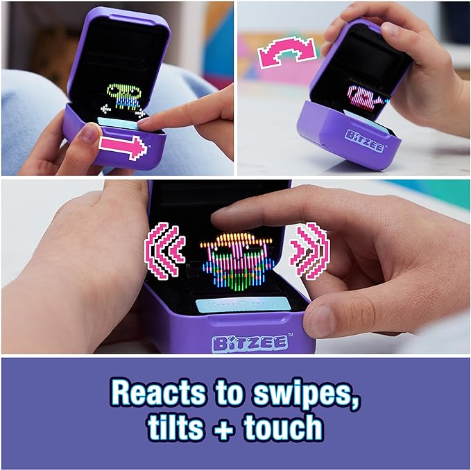 Bitzee, Interactive Toy Digital Pet with 15 Animals Inside, Virtual Electronic Pets React to Touch, Kids Toys for Girls and Boys