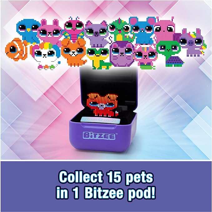 Bitzee, Interactive Toy Digital Pet with 15 Animals Inside, Virtual Electronic Pets React to Touch, Kids Toys for Girls and Boys