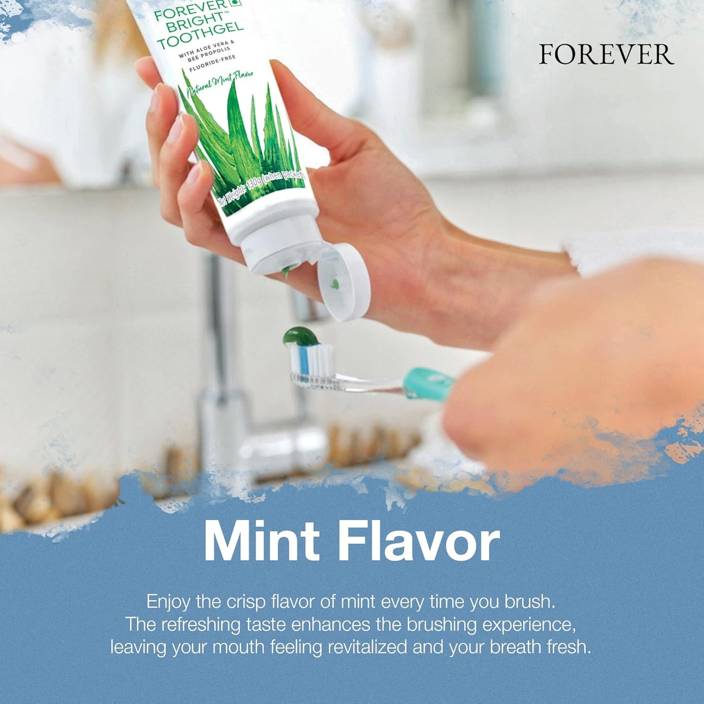 Forever Living | Forever Bright Toothgel - 4.6oz Vegan Non-Fluoride Toothgel with Peppermint & Spearmint - Gentle Oral Care for Kids & Adults - 1 Pack