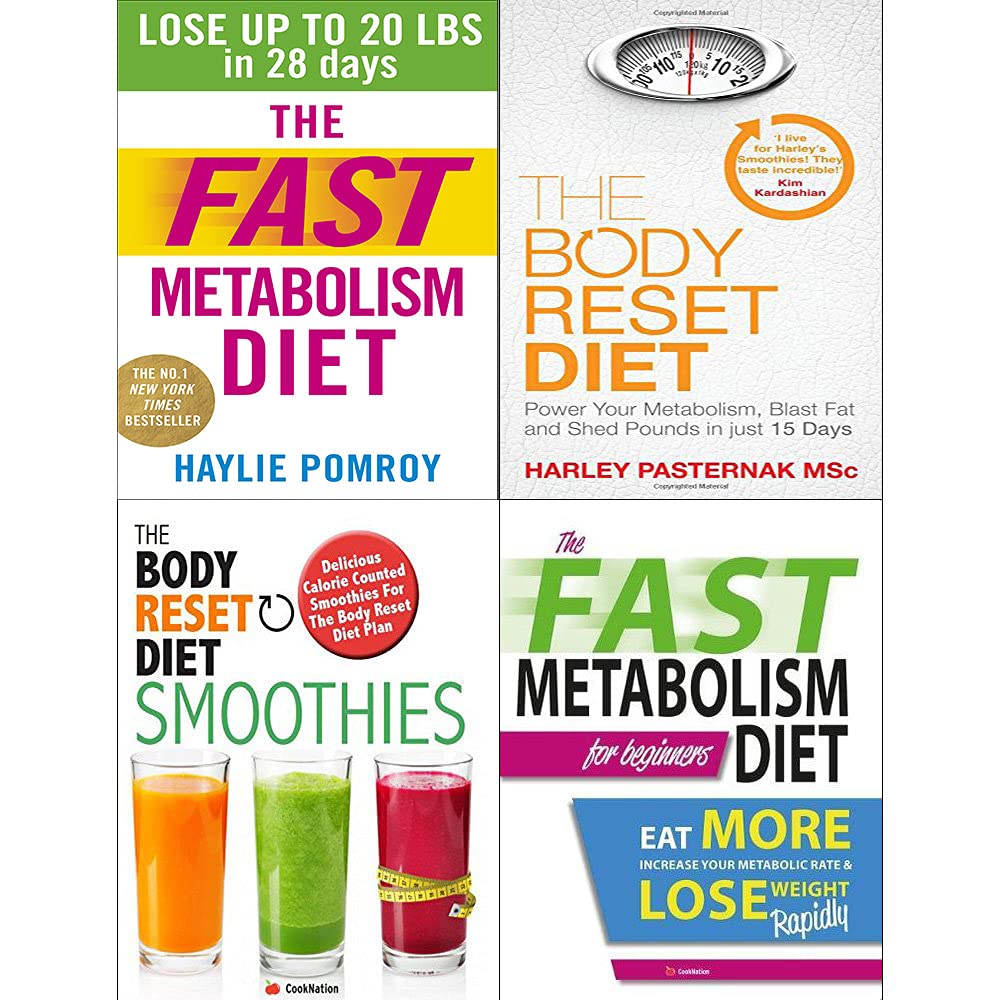 Fast Metabolism Diet [Hardcover], Body Reset Diet, Smoothies and Fast Metabolism Diet 4 Books Collection Set