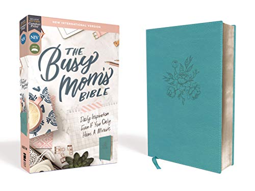 NIV, The Busy Mom's Comfort Print Bible (Teal Leathersoft)
