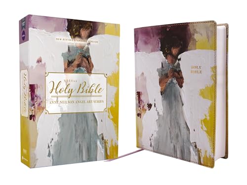 NRSVue, Holy Bible, Anne Neilson Angel Art Series (Multi-Purple Leathersoft)