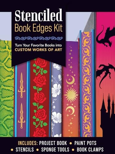 Stenciled Book Edges Kit: Turn Your Favorite Books Into Custom Works of Art
