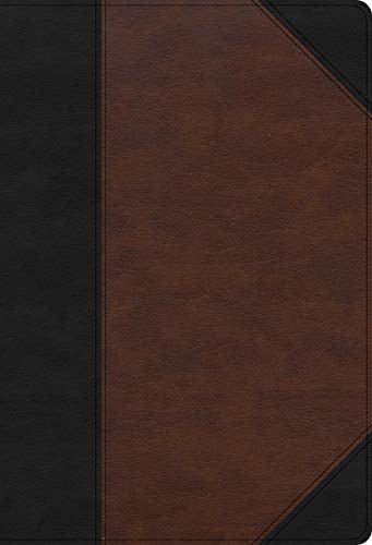 CSB Super Giant Print Reference Bible (Indexed, Black/Brown LeatherTouch)
