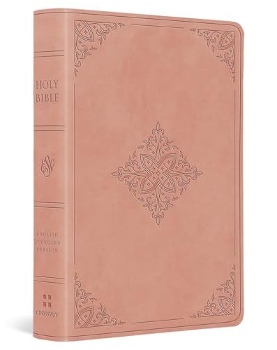 ESV, Value Large Print Compact Bible (TruTone, Blush Rose, Fleur-de-lis Design)